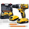 Imagem da oferta Furadeira e Parafusadeira Sem Fio 48V com 2 Baterias Recarregáveis Maleta e Kit de Acessórios Controle de Torque Ve