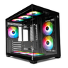 Imagem da oferta Gabinete Gamer Mancer Cv450, Mini-Tower, Lateral de Vidro, Com 9 Fans, Preto, Mcr-Cv4509f-Bk