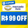 Imagem da oferta Cupom Mercado Livre: R$ 99 OFF acima de R$ 999 em todo o site