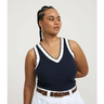 Imagem da oferta Blusa Regata em Ribana com Gola V em Retilínea Curve & Plus Size