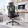 Imagem da oferta Cadeira de escritório com design ergonômico apoio de braços 2D ajustável malha respirá