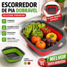 Imagem da oferta Escorredor de Pia Silicone Dobrável Retrátil Cesto para Lavar Frutas Legumes e Massas Cozinha