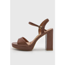 Imagem da oferta Sandália Feminina Vizzano Salto Grosso Croco Marrom