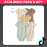 Imagem da oferta Kit body bebê 5 peças bichinhos | Carter's