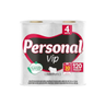 Imagem da oferta Personal Papel Higiênico Vip Folha Dupla 4 Unidades Branco (Embalagem Pode Variar)