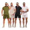 Imagem da oferta Conjunto Masculino Linho Camisa Shorts Mauricinho Com Bolso