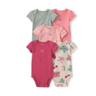 Imagem da oferta Kit Body Carter's Bebê Menina Borboleta 5 Peças - Multicor