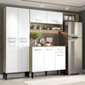 Imagem da oferta Cozinha Compacta Arizona Glam Carvalho com Branco Carraro