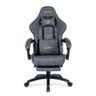 Imagem da oferta Cadeira Gamer Husky Tempest 700 Até 145kg Almofadas Reclinável 150º PU Descanso para Pés Cinza - HCG700CZ