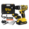 Imagem da oferta Parafusadeira Furadeira De Impacto The Black Tools Profissional TB-21PX 2 Baterias Com Maleta 60Hz Amarelo