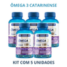 Imagem da oferta Ômega 3 1000mg Catarinense Epa 540mg Em Cápsula Sem Sabor X 360g 5 Kits De 120 Un