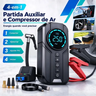 Imagem da oferta Compressor de Ar Portátil Digital 4 em 1 com Partida Auxiliar e Lanterna LED.