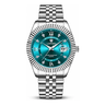 Imagem da oferta Relógio Masculino Longbo Aço Inox Quartzo 30m Calendário Prateado Azul-petróleo