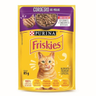 Imagem da oferta Pack Nestlé Purina Friskies Ração Úmida Para Gatos Adultos Atum Ao Molho - Com 15 Sachês 85g
