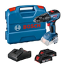 Imagem da oferta Bosch Parafusadeira Furadeira Impacto Gsb 18V-50 18V Brushless Com 2 Baterias 1 Carregador E Maleta