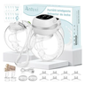 Imagem da oferta Bomba De Tirar Leite Materno Portátil Elétricas Antuvi Vestível Mãos Livres De Cabeça Dupla 17-24mm Flanges 180 ml