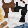 Imagem da oferta Kit 2 Regatas Femininas Forradas Laforet - Opções de Cores