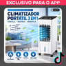 Imagem da oferta Climatizador Portátil 9L 3 em 1 (Umidifica Ventila Resfria) c Rodinhas.