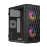 Imagem da oferta Gabinete Gamer TGT Jester V2 Rainbow Mini-Tower Lateral de Acrilico c2 Fans, Preto TGT-JSRV2-BKGF02