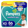 Imagem da oferta Fralda Descartável Pampers Confort Sec XG 86 Unidades