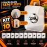Imagem da oferta Kit 10 Gancho Adesivo Transparente Parafuso Pendura Multiuso