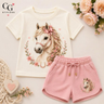 Imagem da oferta Conjunto Infantil Feminino Cavalo Country (Tam. 2 ao 16, Diversas cores)