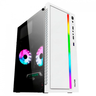Imagem da oferta Gabinete Gamer Round5 Viper White, Mini Tower, Lateral de Vidro, mATX, Sem Fans, Branco, R5-VIPER-W-2180