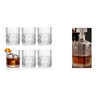 Imagem da oferta Kit Whisky: Jogo 6 Copos Baixo 230ml Cristal Transparente + Garrafa 560ml Cristal Transparente
