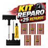 Imagem da oferta Kit Reparo Pneus 25 Remendo Macarrão Carro Moto Sem Câmara