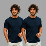 Imagem da oferta Kit 2 Camiseta Masculina Leve Básica Algodão Egípcio Vicenza