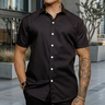 Imagem da oferta Camisa Social Masculina Gola Italiana Confortável