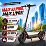 Imagem da oferta Patinete Elétrico Dobrável 400w 30kmh Suporta 120kg Pneu 8,5 Pol Bluetooth Portátil Para Mobilidade Urbana