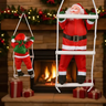 Imagem da oferta Papai Noel Escalador com Escada 30cm
