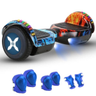 Imagem da oferta Hoverboard Adulto e Infantil com 350W Overboard com Bluetooth e Luzes LED | Overboard Todo Terreno com Rodas Largas 6.5