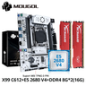 Imagem da oferta Kit de placa-mãe MOUGOL X99 Chip C612 com CPU E5 2680 V4 e DDR4 16G (2*8G) 2133MHz Memória NVME PCIE3.0 SATA3.0 para h