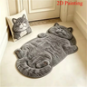 Imagem da oferta Tapete em Forma de Gato Preguiçoso Divertido e Criativo Decoração para o Lar Tapete Macio Lavável para Quarto En