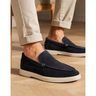 Imagem da oferta Sapato Mocassim Masculino Couro Legítimo Suede Casual Loafer.
