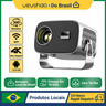 Imagem da oferta Vevshao a12 projetor mini portátil led vídeo android 13.0 wifi 6 espelho smartphone para 1080p 4k vídeo projetor de c