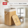 Imagem da oferta Cesto De Roupas De Bambu 50 Litros Yikasa