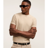 Imagem da oferta Camiseta Slim em Tricô com Relevos Verticais