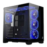 Imagem da oferta Gabinete Gamer Rise Mode Galaxy Glass Standard V2 Mid Tower Atx Lateral E Frontal Em Vidro Temperado Sem Fans Preto Rm Ga Ggst2 Fb