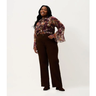 Imagem da oferta Calça Sarja Cotelê Reta Curve & Plus Size