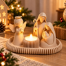 Imagem da oferta Presépio de Natal Minimalista Decorativo com Bandeja e Vela de LED