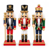 Imagem da oferta Kit 3 Soldadinhos Quebra Nozes Enfeite de Natal Clássico Decorativo Árvore