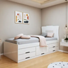 Imagem da oferta Cama Solteiro 5 Gavetas Júlia Conquista Moveis Wt