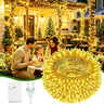 Imagem da oferta Lâmpadas 100m Leds Cordão Pisca Natal Decoração 110v Luz Branco Quente 110v