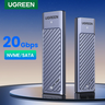 Imagem da oferta Gabinete Externo UGREEN M.2 NVMeSATA SSD 20Gbps USB-C 3.2 Gen2 Suporta SSDs M e B&M Keys 2280 com Carcaça de Alumínio