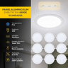 Imagem da oferta Kit 10 Painel Led Plafon Aluminio Embutir 18w 6500K Branco Frio 22cm Redondo