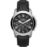Imagem da oferta Fossil Relógio masculino Grant com cronógrafo ou mostrador automático e pulseira de couro genuíno ou aço inoxidáve