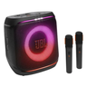 Imagem da oferta JBL PartyBox Encore 2, com 2 microfones sem fio, 100W RMS, AURA CAST, até 15 horas, bivolt